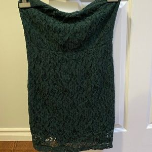 Forever 21 Sweetheart Strapless Lace Dress